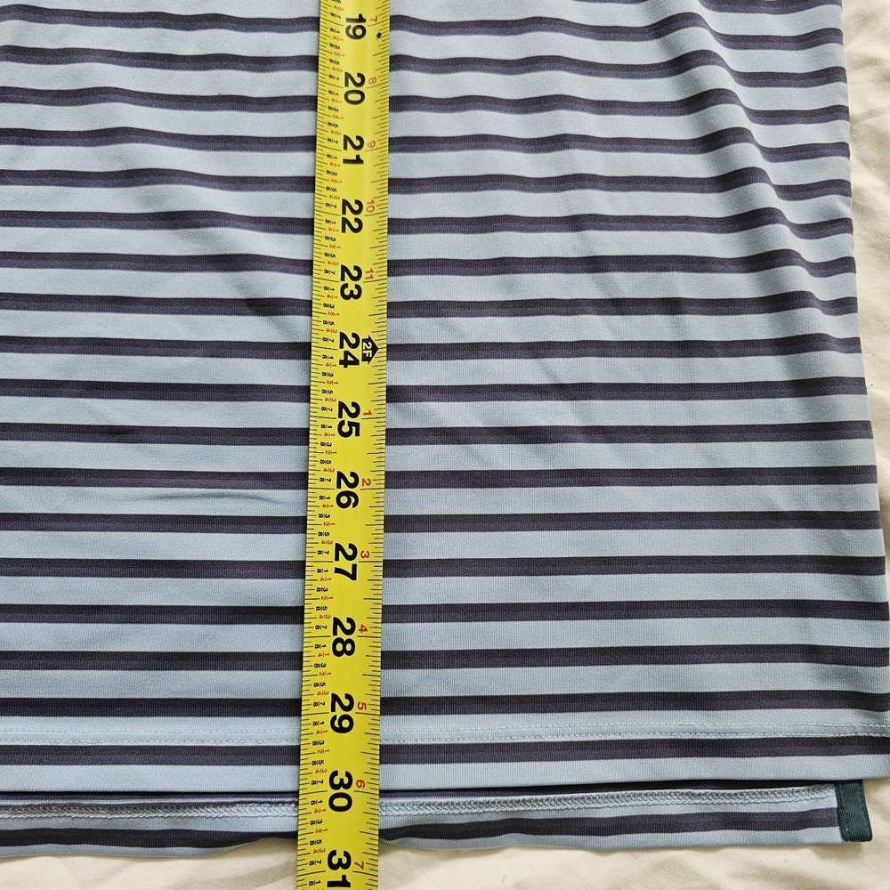 Greyson Blue Striped Athletic‎ Golf Performance Polo Shirt Mens Large - Picture 6 of 8